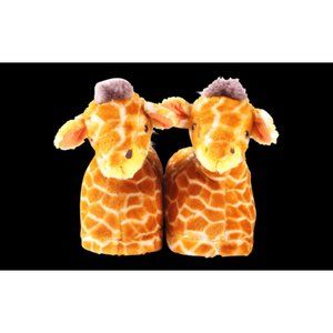 HappyFeet Memory Foam Giraffe Animal Slippers Size medium